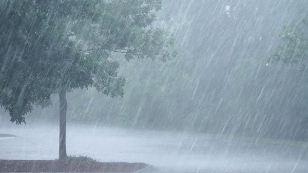 Announcement that there will be rain in the surrounding areas of Chennai in the next 3 hours