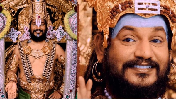 Photo of preacher Nithyananda in Tirupati Ezumalayan get up