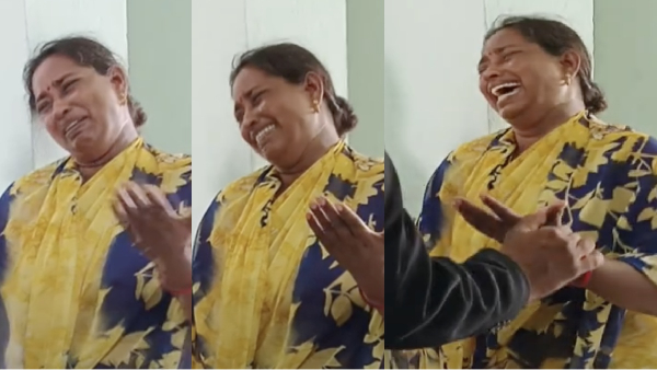 The mother of Kallakurichi student Srimathi crying in the court The mother of Kallakurichi student Srimathi crying in the court