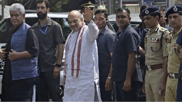 அமித்ஷா ஜம்மு காஷ்மீர்க்கு திடீர் வருகை …