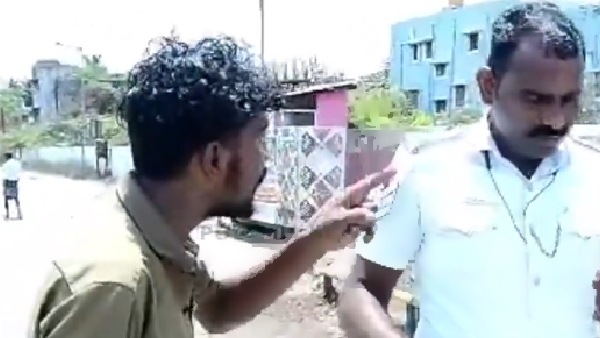 Watch how a drunk auto driver behaved with the police in Chennai