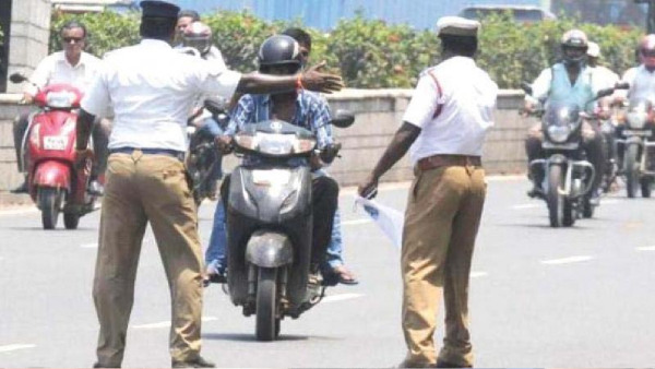 Road rules Traffic Registration will be removed for a year Tamil Nadu police warns