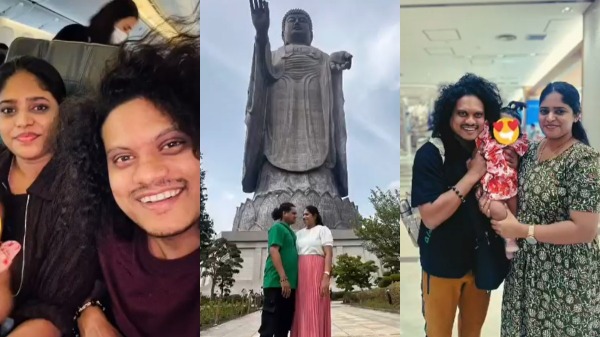 Actor Pugazh went for Japan trip with his family