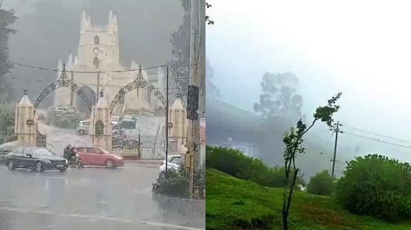 Moderate rainfall with 4 cm lashes in Ooty