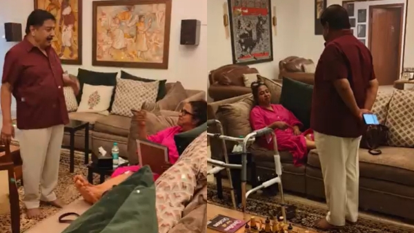 Actor Sivakumar who met Radhika Sarathkumar who was beaten on her leg