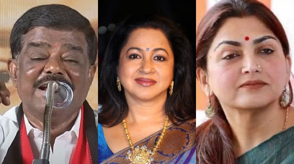 Actress Khushbu criticized DMK speaker Sivaji Krishnamurthy for speaking disparagingly about women