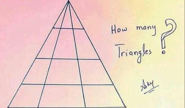 Optical Illusion How many triangles are there in this picture