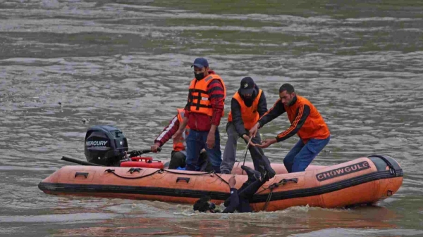 A boat carrying farmers capsized in the Ganga river in Bihar A boat carrying farmers capsized in the Ganga river in Bihar