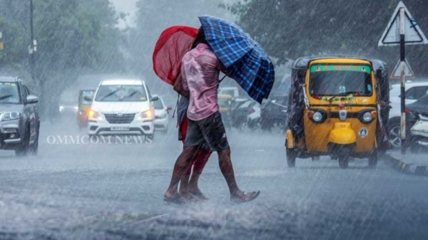 Orange Alert issued for rain in 2 districts in Tamil Nadu in next 2 hours