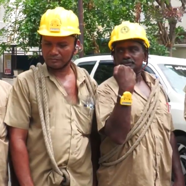 Alert machine provided for the wire men and gang men of Electricity Board