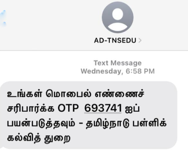 Parents who refuse to share the OTP sent by the school education department to teachers fearing fraud