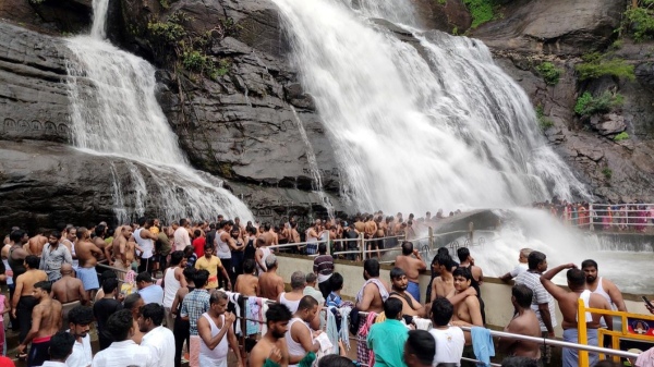 Tenkasi collector says People are prohibited from bathing in all waterfalls in the district