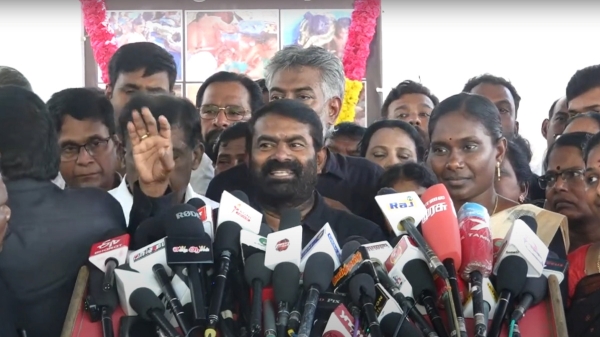 Naam Tamilar katchi Seeman says why arrested Savukku Shankar while allowing Vijayalakshmi to defame him Naam Tamilar katchi Seeman says why arrested Savukku Shankar while allowing Vijayalakshmi to defame him