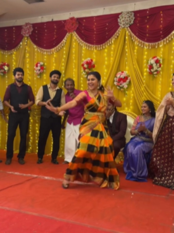 Pandian Stores 2 serial Raji character Shalini husband taught her the dance steps