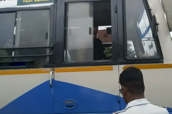 Amid the ongoing conflict between Police and Tnstc Crackdown On Govt bus drivers violations