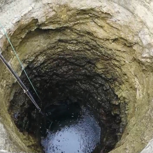 Complaint that human excrement was dumped in a drinking well near Villupuram