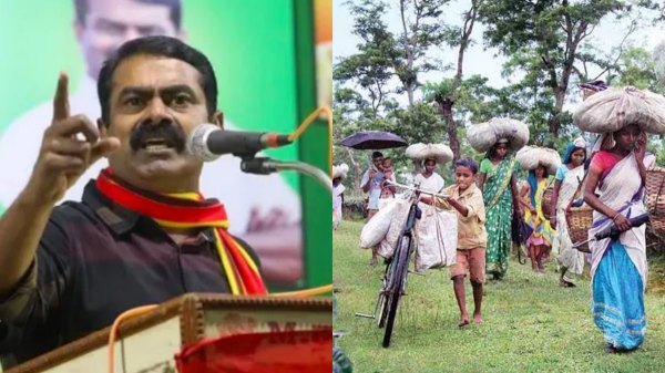 Naam Tamilar Seeman condemns for eviction of tribals in forest area in Dharmapuri
