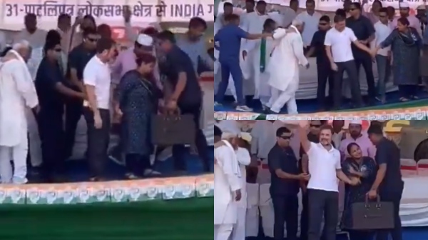 Stage Collapses At Rahul Gandhi s Bihar Poll Rally