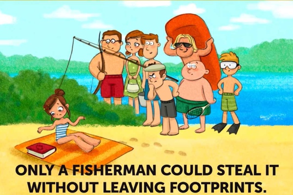 Optical Illusion Who is the thief stole the girls bracelet