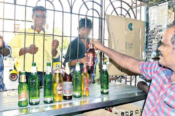Up to 4500 cases of cooling beer are being sold in Tasmac stores in Coimbatore every day