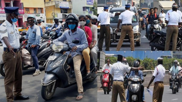 Do you know how much was collected from the traffic police in Tamil Nadu