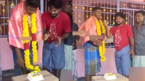 Friends of SSLC Students celebrated by cutting cake despite getting low marks in class 10th