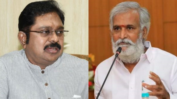 TTV chief dhinakaran praises HRCE Minister sekarbabu