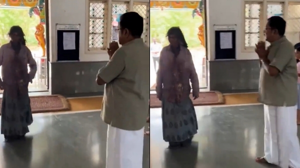 TTV Dinakaran get blessings from Thoppi Ammal