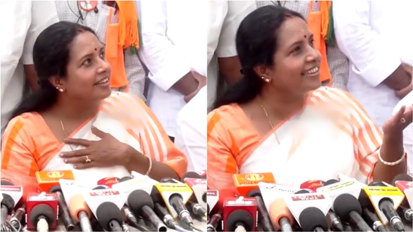 Coimbatore South MLA Vanathi Srinivasan reaction after seeing liquor in his office premises