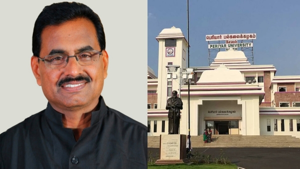 Controversy has arisen as Periyar University VC ordered a pension of Rs 1 lakh to former registrar Controversy has arisen as Periyar University VC ordered a pension of Rs 1 lakh to former registrar