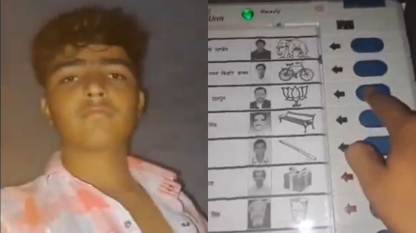 Netizens shocked to see man voting 8 times for BJP in Lok Sabha election