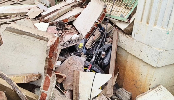 75 year old house collapsed due to heavy rains in the last few days In Dindigul 75 year old house collapsed due to heavy rains in the last few days In Dindigul