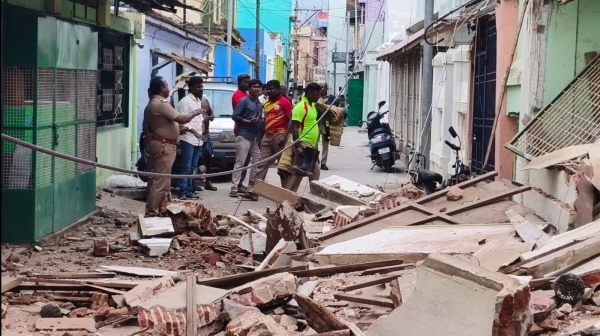 75 year old house collapsed due to heavy rains in the last few days In Dindigul 75 year old house collapsed due to heavy rains in the last few days In Dindigul