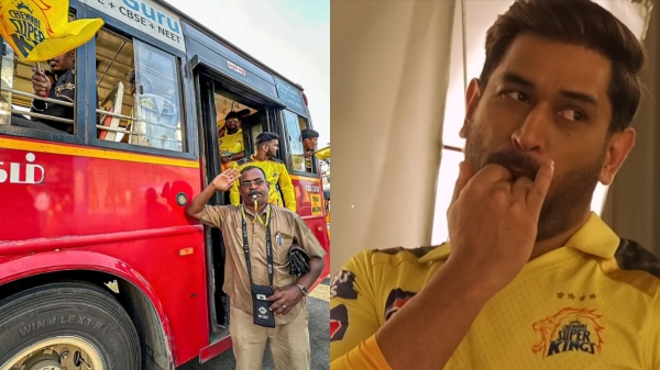 Chennai super kings team plans to gift metal whistles to mtc bus conductors Chennai super kings team plans to gift metal whistles to mtc bus conductors