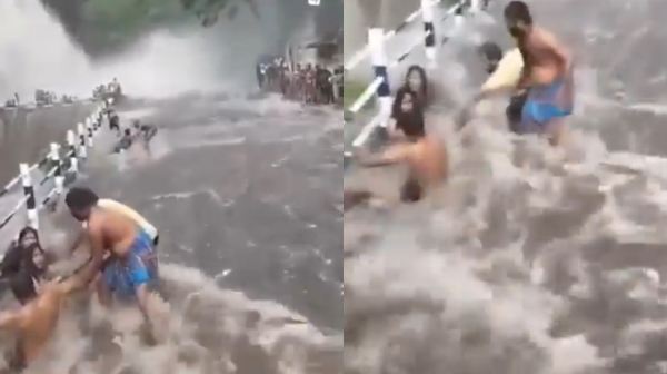 Auto driver rescued a family at Courtallam falls flood