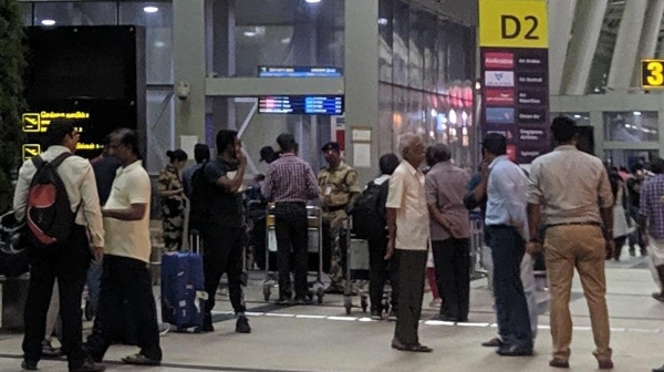 chennai airport bomb threat