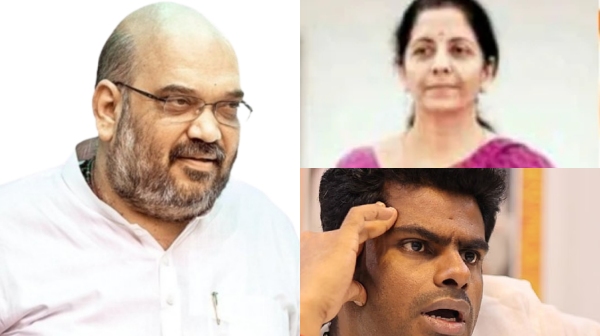 Annamalai Amit shah Nirmala Sitharaman Tamil Nadu BJP Annamalai TN BJP Leader