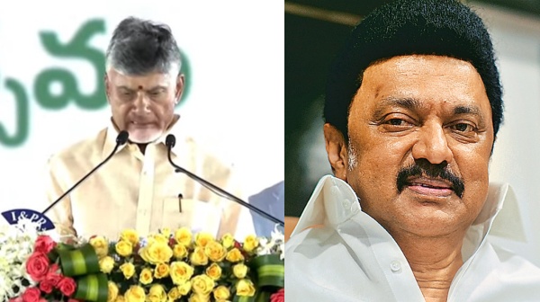 MK stalin Chandrababu Naidu Pawan Kalyan Andhra Pradesh Swearing in Ceremony