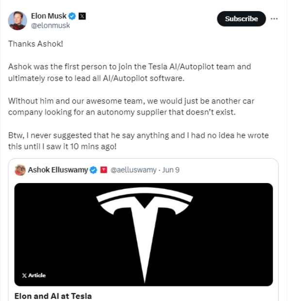 Elon Musk Tesla Ashok Elluswamy Tamil nadu