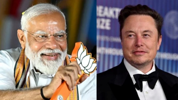 Narendra Modi Elon Musk BJP