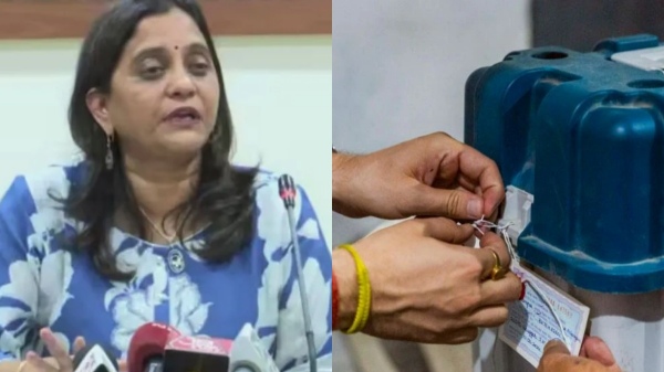 EVM Electronic Voting Machine Mumbai BJP