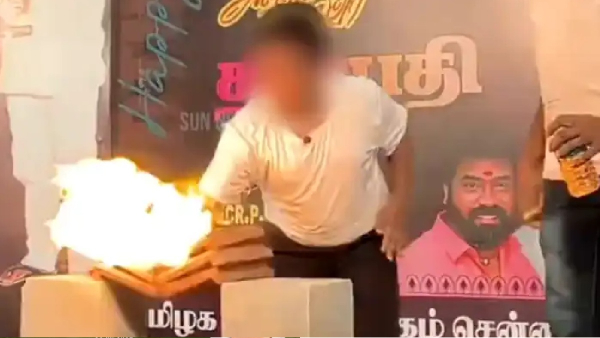 actor vijay birthday chennai fire