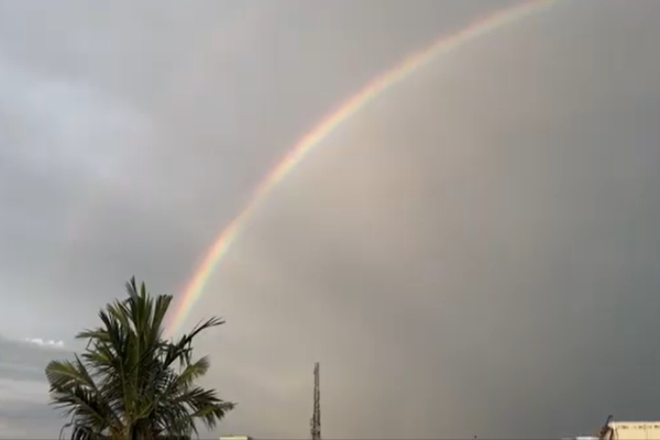 Chennai rain weather rainbow