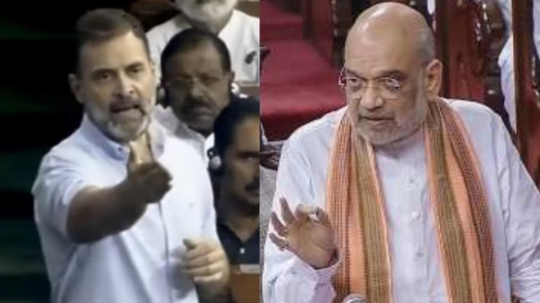 Amit Shah rahul gandhi parliament