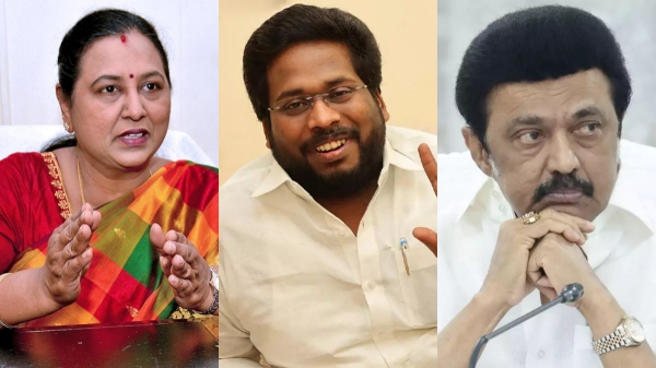mk stalin Premalatha Vijayakanth Trichy mk stalin Premalatha Vijayakanth Trichy