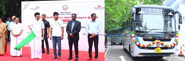 MK Stalin Tamil nadu bus