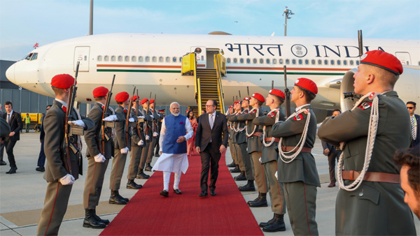 pm-modi-arrives-vienna-after-conludes-his-russia-visit