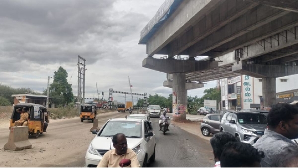 Theni railway flyover