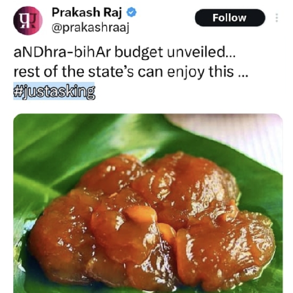 budget union budget 2024 nirmala sitharaman Prakash raj 2024