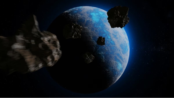 Asteroid Meteor Space